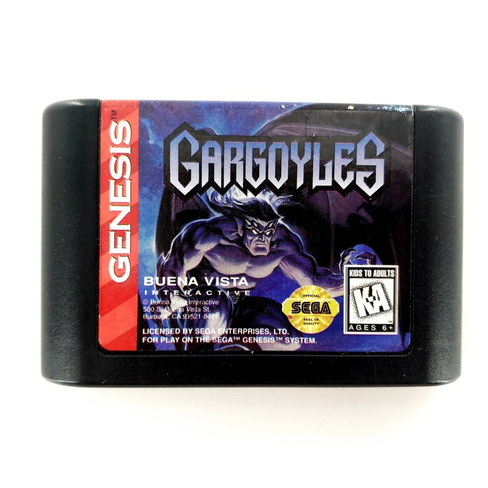Gargoyles (Sega Genesis, 1995) Authentic Cartridge Only Tested & Works